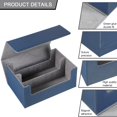 thumbnail image 4 of MesaSe Trading Card Storage Box  Playing Card Deck Organizer for 72 Magnetic Card 2 Rows Compatible with MTG TCG Card Holder Gathering Box Sports Card Carrying Case for Baseball Play Card, 4 of 6