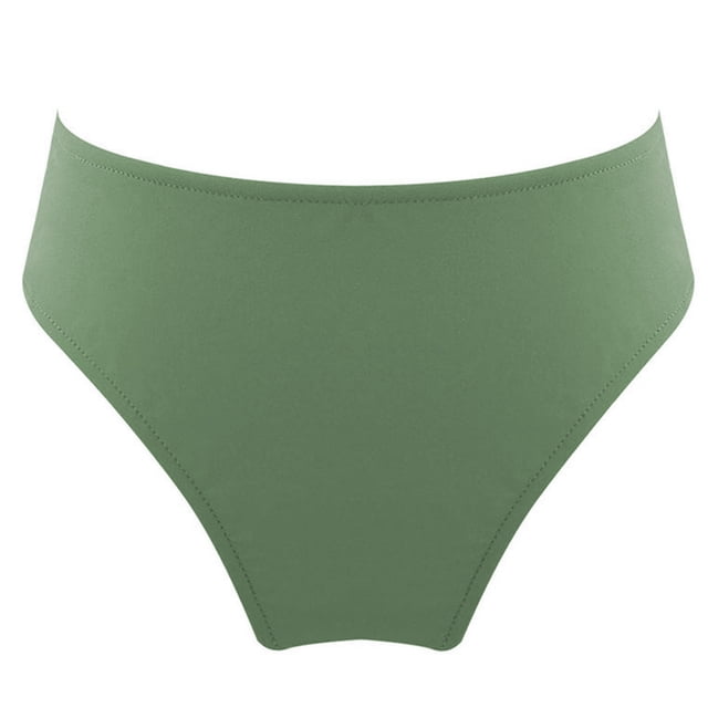 Kids Girls' Slim Swimming Bottom with Lining UPF50+ Sun Protection Rash Guard Swim Brief Dark Green 8