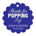 thumbnail image 1 of 100 PCS Personalized Baby Shower Favors Tags Custom Quote Thank You For Popping By Baby Shower Gift Hang Tags, 1 of 1
