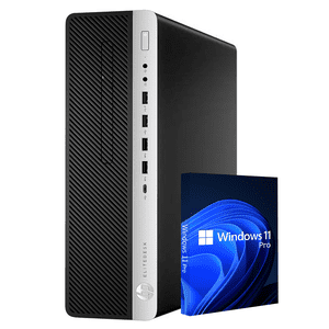 Hp SFF Bureau professionnel PC - Windows 11 Pro, Intel Core I7 Processeur jusqu'à 4.00 GHz, 16GB DDR4 RAM, 256GB SSD, WIFI Bluetooth (rénové)