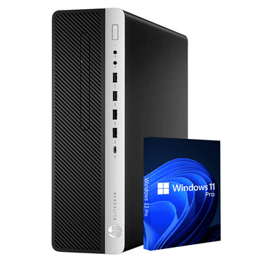 Hp SFF Ordinateur de Bureau Professionnel - Windows 11 Pro, Processeur Intel Core I7 jusqu'à 4,00 GHz, 16 Go de RAM DDR4, SSD 256 Go, Wi‐Fi Bluetooth (Remis à Neuf)