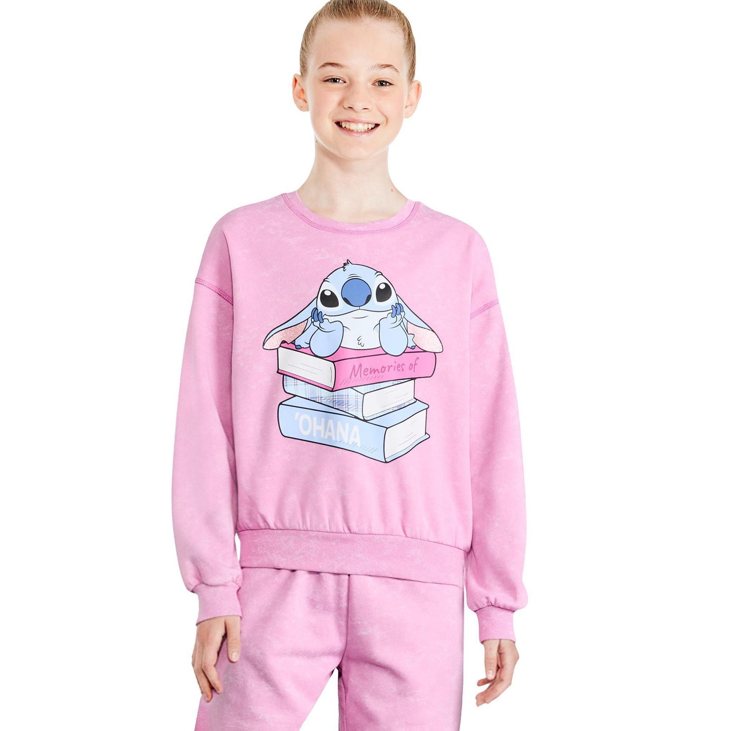 Disney Girls' Stitch Graphic Sweatshirt