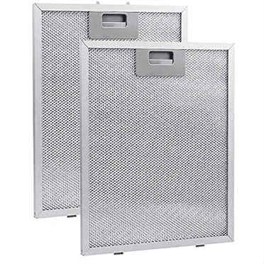2 Pcs Filtres de Hotte Aspirante Extracteur à Mailles en Métal Filtre d'Aération 320X260mm Hottes de Cuisines Filtre à Huile Hotte de Cuisinière Graisse