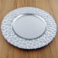 thumbnail image 1 of Red Pomegranate Collection 4533-2 13 in. Rocher Charger Plates, Silver - Set of 4, 1 of 1