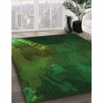 thumbnail image 3 of Ahgly Tapis Rectangulaire Lavable en Machine Intérieur Transitionnel Vert Forêt Foncé, 7 Pieds x 9 Pieds, 3 of 7