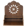 thumbnail image 4 of Brown Swastik Design With Shelf Laminated Wooden Pooja Temple Or Mandir, 4 of 5