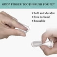 thumbnail image 3 of ZECATL Dog Toothbrush for Dog Teeth Cleaning, Soft Silicone Finger Toothbrush for Dogs, Comfortable, No Damage to Gums, Natural, EP, Used as Cat Toothbrush and All Pet as Well(10PCS), 3 of 9