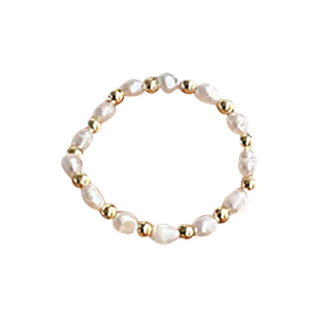 Coofit Bague de Doigt Simple Ajustable Rétro en Zircon Perlé Bague de Phalange pour Femmes