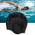 thumbnail image 4 of Bonnet de Bain en Silicone Imperméable, Cache-Oreilles, Uni 3D, pour Piscine Gonflable de Poche, 4 of 8