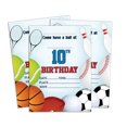 thumbnail image 1 of Darling Souvenir Blue Birthday Invitation Card 28 Pcs Fill or Write In Blank Invites Printable Party Supplies 5 x 7 Inches, 1 of 5