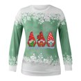thumbnail image 4 of EGNMCR Chandail en Molleton de Noël pour Femmes T-shirt Imprimé d'Hiver Manches Longues Blouse Col Rond Hauts Décontractés, 4 of 4