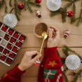 thumbnail image 4 of Stainless Steel Christmas Spoon Set - Festive Pendant Design, Dishwasher-Safe for Parties, Gifts, 4 of 9