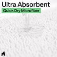 thumbnail image 4 of GORILLA GRIP Chenille Bath Rug 24x17, Rubber Back Quick Dry Washable Microfiber Bathroom Mats, White, 4 of 8