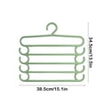 thumbnail image 3 of Ohufall Trouser Rack 5 Tier Hanger Closet Hanging Pants Special Hanger Home Pants Clip Pants Multi Layer Multifunctional Pants Hanging Storage Clothes Hangers Coat Hanger Closet Hanger, 3 of 6