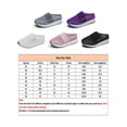 thumbnail image 2 of Woobling Chaussures Décontractées pour Femmes à Enfiler Ballerines Bout Rond Pantoufles Antidérapantes Mules Sabots de Travail Blanc 4.5, 2 of 6