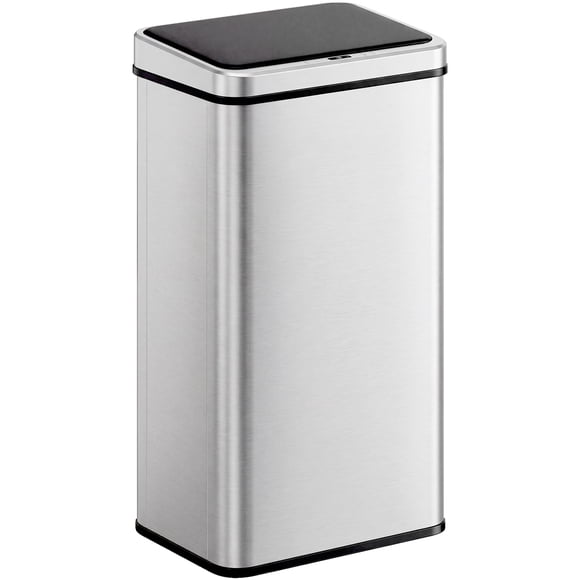 HOMCOM 13.2 Gallon Automatic Garbage Can, Touchless Trash Can, Silver