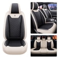 thumbnail image 2 of Maidao Car Seat Covers Leather for Renault for Megane/Scala/Grand Modus 1996-Present 5 Seats Water Resistant Front Rear Cushion Protector Black and White, 2 of 7