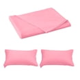 thumbnail image 3 of Bowayaoa Dark Blue Solid Color Bed Sheet Set 3 Piece, Soft Wrinkle Free Polyester Queen Size Sheet Sets, Easy Care Fade Resistant Washable Bedding with Pillowcases, 3 of 7