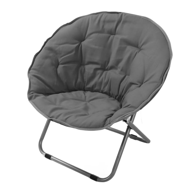 Chaise Pliante Ronde, Chaise Lune Surdimensionnée Rembourrée en Alliage d'Acier Imperméable pour l'Extérieur pour la Plage