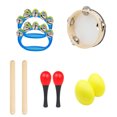 thumbnail image 2 of ziyahi Musical Instrument Toy Hand Tambourine Percussion Drum Development Hand Sand Hammer Sets Development Early Education Preschool Party Gift, 2 of 8