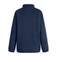 thumbnail image 5 of Yuyuzo Womens Fuzzy Fleece Sweatshirts Plus Size Half Zip Long Sleeve Oversized Pullover Tops, 5 of 5