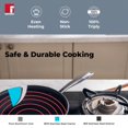 thumbnail image 2 of Hitech-peek Triply Stainless Steel Sautepan Or Deep Frypan With Steel Lid 24 Cm, 2 Liters | Non Stick Performance Coating, Induction Bottom, Gas Ready, Metal Spatula Friendly, 2 of 4