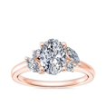 thumbnail image 1 of 0.75 T.C.W Oval Shape Natural Diamond Latest Design Solitaire Wedding Ring for Ladies Solid 14K Rose Gold Size 8, 1 of 8