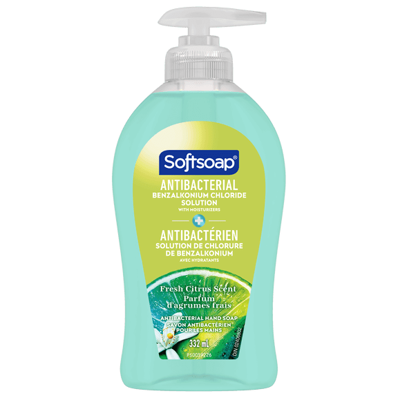 Softsoap Antibacterial Liquid Hand Soap, Fresh Citrus Scent, 332 ml Bottle