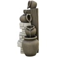thumbnail image 1 of Outsunny Wine Jars Waterfall Fountain 4-Tier Outdoor Fountain Water Feature, 1 of 10