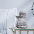 thumbnail image 3 of Baohd Graceful Resin Girl Angel Figurine Statue Decorative Desktop Accent Writing Kneeling 1Set, 3 of 6