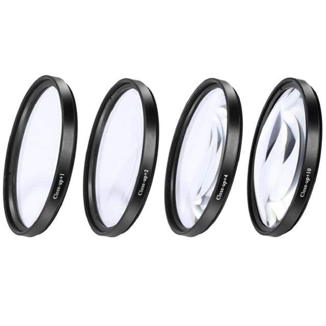 pitrice Close-up Filter Kit +1 +2 +4 +10 Lens Set for Digital Cameras 58mm