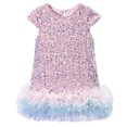 thumbnail image 1 of felwors Robe à Paillettes pour Tout-Petites Filles, Ligne A, Scintillante, Sans Manches, Robe de Mariée, Robes de Fête pour Filles, 1 of 7