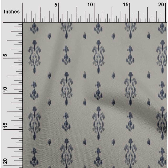 oneOone Georgette Viscose Fabric Arrow & Paisley Ikat Print Sewing Fabric BTY 42 Inch Wide