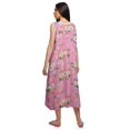 thumbnail image 3 of Moomaya Chemise de Nuit à Manches pour Femmes, Imprimée, en Coton, 3 of 5