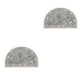 thumbnail image 4 of Youkk Bathroom Rugs Water Absorbent Floor Bath Mat Carpet Flower Semicircle 40x60cm 2Set, 4 of 6