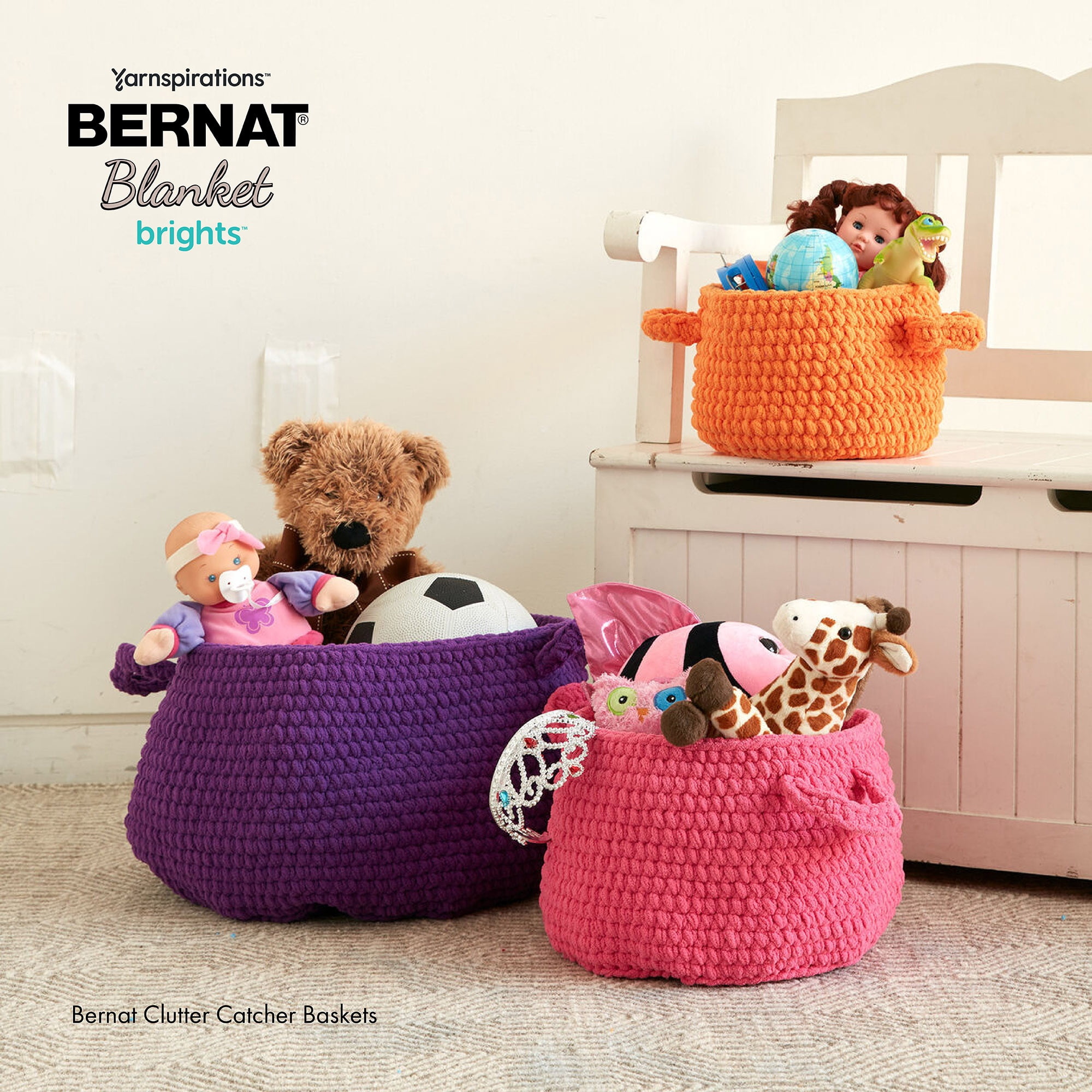 Fil Blanket Brights™ de Bernat®, Polyester #6 Super Bulky, 10.5oz/300g, 220 Yards