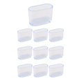 thumbnail image 2 of 10 X Rubber Chair Leg Cap Oval Covers Furniture Table Feet Floor Protectors, 2 of 7