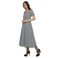thumbnail image 2 of Moomaya Kurta à Manches Courtes Uni Femmes Robes d'Été Longues Kurti Robe Ethnique, 2 of 6