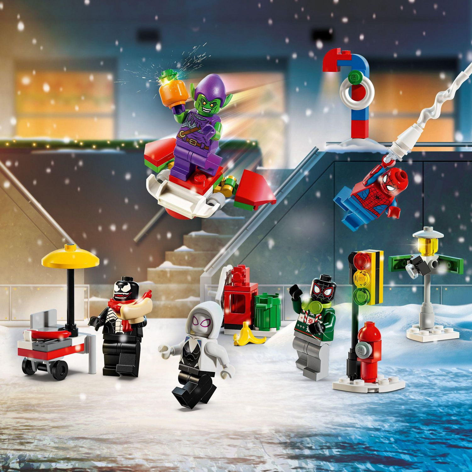 LEGO Super Heroes Marvel Le calendrier de l'Avent Spider-Man 2024 76293 Ensemble de construction (246 pièces)