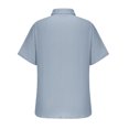 thumbnail image 4 of TIMIFIS Men's T-Shirts Classic Casual Linen Short Sleeve Tee Summer Casual Solid Color Button Up Closure Shirts, 4 of 4