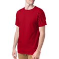 thumbnail image 4 of Hanes T-Shirts à Col Ras du Cou ComfortSoft pour Hommes, Lot de 4, 2TG, Rouge Foncé, 4 of 4