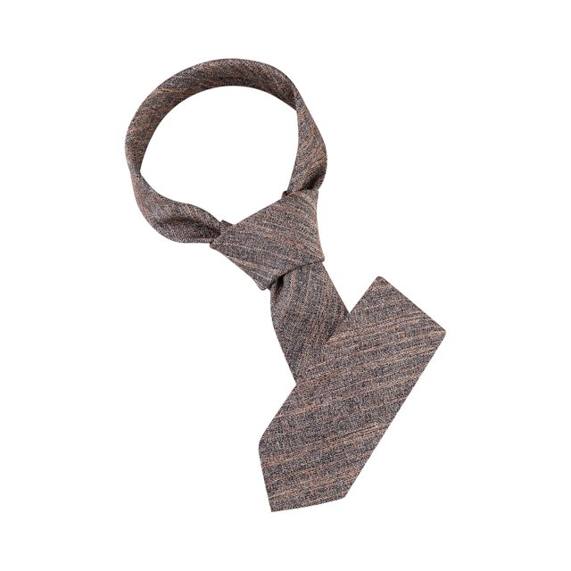 INSPIRE CHIC Men's Self-Tied Solid Color Formal Slim Ties Coffee