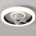 thumbnail image 5 of Ceiling Fans with Lights and Remote Clearance,360 °Moving Modern Ceiling Fans with Lights and Remote,Dimmable Low Profile Ceiling Fan,Flush Mount Bladeless Ceiling Fan for Bedroom Home Restaurant, 5 of 5