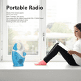 thumbnail image 3 of Radio de Douche Étanche, Radio AM/FM avec Haut-Parleurs à Volume Réglable, Haut-Parleurs Portatifs avec Poignée à Crochet, 3 of 6