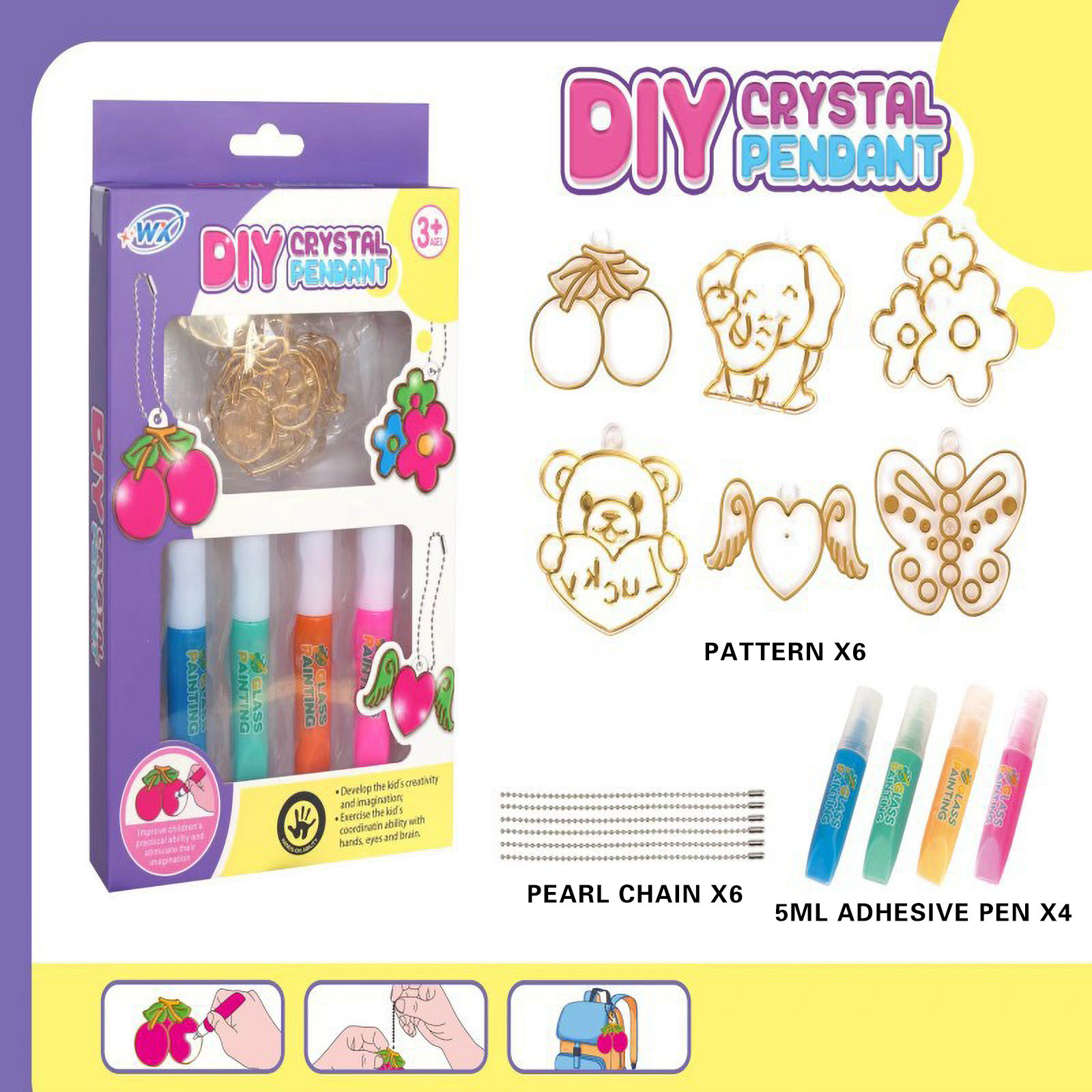 Christmas Decorations Outside DIY Crystal Paint Arts And Crafts Set Three Dimensional Baking Free Graffiti, Coloring, And Adhesive Painting Bedroom Decor Aesthetic on Clearance