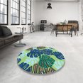 thumbnail image 4 of Ahgly Tapis Rectangulaire Lavable en Machine Intérieur Vert Algue, 2 Pieds x 4 Pieds, 4 of 7