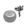 thumbnail image 2 of 4PC Beaded Napkin Ring With Craft Box Silver, 2 of 5