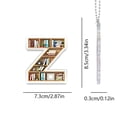 thumbnail image 2 of 26 Letter Acrylic Keychain Pendant for Books, 2 of 3