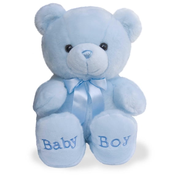 Aurora Peluche World Confortable Bleu Ourson pour Bébé Garçon 18 Pouces