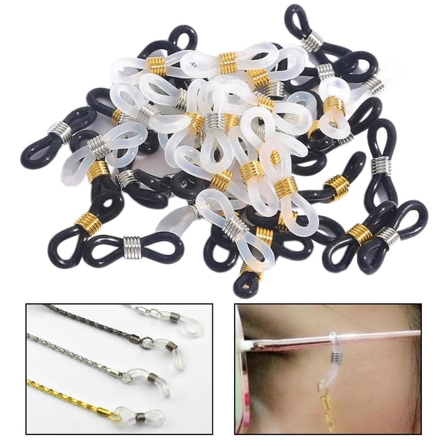 maskred Chaîne Porte-Lunettes à la Mode 50 Pcs Support Boucle Type B 50 Pcs 1Set